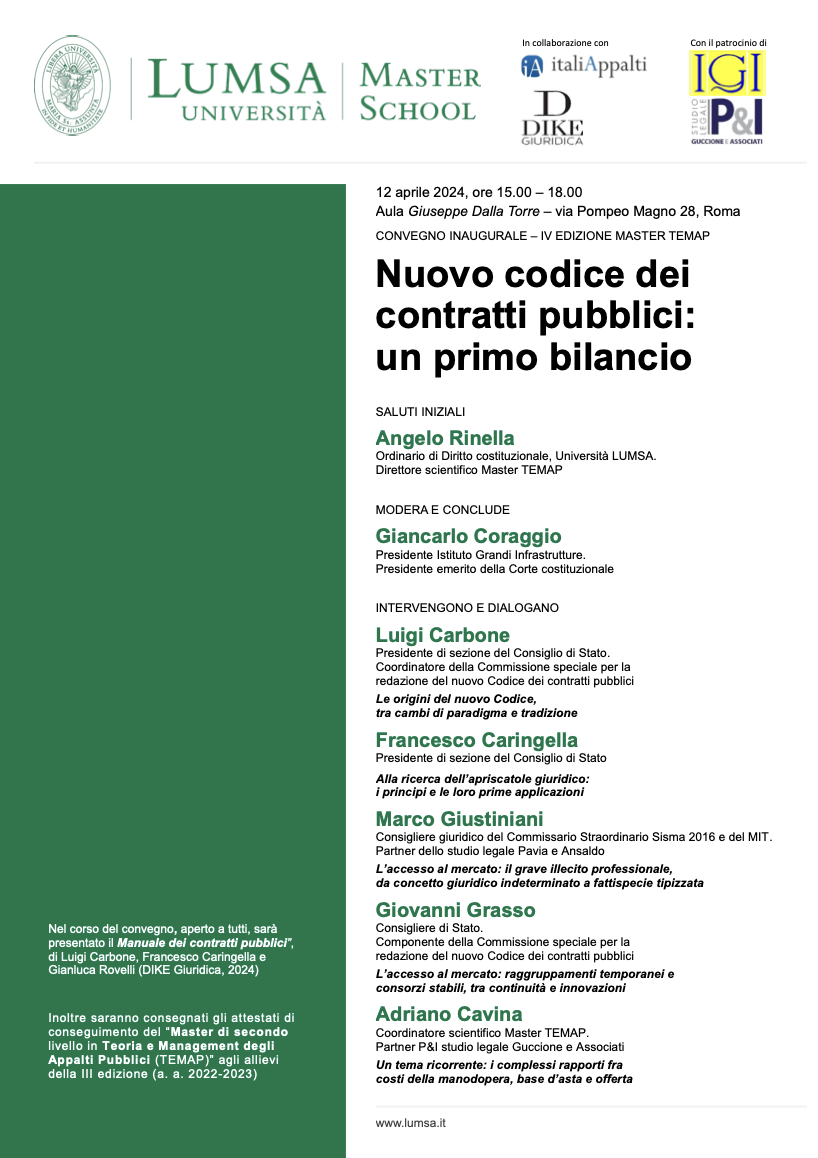 Nuovo codice dei contratti pubblici: un primo bilancio